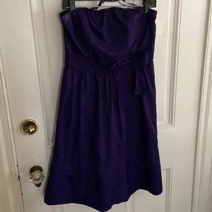 The Limited strapless purple dress
